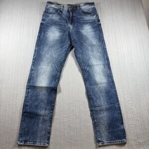 Outpost Makers Jeans Mens 34 X 32 Relaxed Taper Faded Rugged Americana